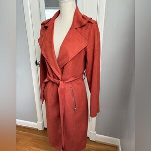 Tahari Women's Terracotta Belted Trench Coat, Medium